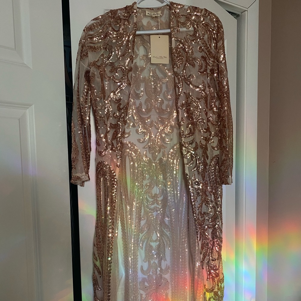 Rose gold duster